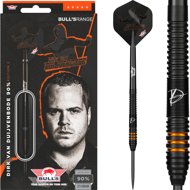 Bulls Dirk Van Duijvenbode Black Edition 2 90% Steel Tip